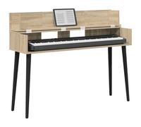 vidaXL Escritorio de Estudio Sonoma 152 x 40 x 19,5 cm, Escritorio Moderno Rectangular para producción Musical, grabación y Espacios creativos, diseño de Madera Funcional