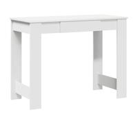 vidaXL Escritorio de madera contrachapada Blanco 100x45x75 cm - Mesa de oficina