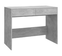 vidaXL Escritorio de Madera contrachapada Gris hormigón 101x50x76,5 cm