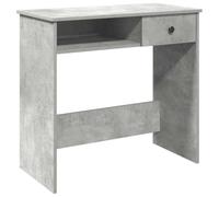 vidaXL Escritorio de Madera contrachapada Gris hormigón 80x40x75 cm, Escritorio de Oficina, Mesa de Ordenador, Escritorio de Estudio