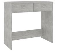 vidaXL Escritorio de Ordenador Despacho Ejecutivo Oficina Estudio Robusto Estable Simple Contrachapada Gris Hormigón 80x40x75 cm