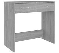 vidaXL Escritorio Mesa de Consola Pasillo Oficina Vestíbulo Ordenador Despacho Estudio Lectura Auxiliar Madera Contrachapada Gris Sonoma 80x40x75 cm