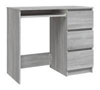 Vidaxl Escritorio De Madera Contrachapada Gris Sonoma 90x45x76 Cm