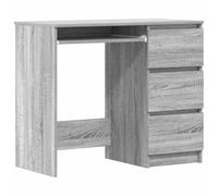 vidaXL Escritorio de Madera contrachapada Gris Sonoma 90x45x76 cm