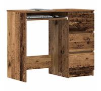 vidaXL Escritorio de madera contrachapada madera vieja 90x45x76 cm, escritorio de oficina, mesa de estudio, muebles de despacho, mesa de ordenador