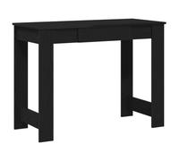 vidaXL Escritorio de Madera contrachapada Negro 100x45x75 cm, Escritorio de Oficina, Mesa de Ordenador, Escritorio de Estudio