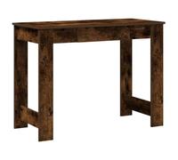 vidaXL Escritorio de Madera contrachapada Roble Ahumado 100x45x75 cm