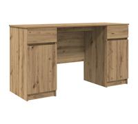 vidaXL Escritorio de Madera de ingeniería marrón Artisan 140x49x76 cm