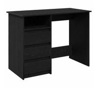 vidaXL Escritorio de Madera de ingeniería Negro 102x50x75 cm