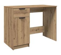 vidaXL Escritorio de Madera de ingeniería Roble Artisan 100x50x75 cm, Escritorio de Oficina, Mesa de Estudio, Muebles de despacho, Mesa de Ordenador