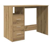 vidaXL Escritorio de madera de ingeniería Roble Artisan 102x76x50 cm
