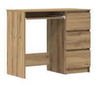 vidaXL Escritorio de Madera de ingeniería Roble Artisan 90x45x76 cm, Escritorio de Oficina, Mesa de Estudio, Muebles de despacho, Mesa de Ordenador