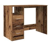vidaXL Escritorio de Madera ingeniería Madera Envejecida 102x50x76 cm, Escritorio de Oficina, Mesa de Ordenador, Escritorio de Estudio