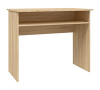 vidaXL Escritorio de Ordenador Estudio Ejecutivo Oficina Despacho Mueble Duradera Robusta Estable de Contrachapada Color Roble Sonoma 90x50x74 cm