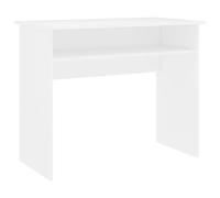 Escritorio de madera contrachapada blanco 90x50x74 cm