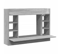 vidaXL Escritorio de Pared de Madera Ingeniería Gris Sonoma 105x48x75 cm, Mesa Montada en la Pared Colgante