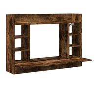 vidaXL Escritorio de Pared Madera ingeniería Roble Ahumado 105x48x75cm, Mesa de Pared, Mesa montada en la Pared, Mesa de Pared Colgante