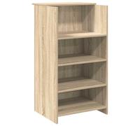 vidaXL Escritorio de recepción con acabado de roble Sonoma, muebles de oficina, clínica, vestíbulo, madera de 55 x 50 x 103,5 cm, mostrador de oficina moderno y compacto