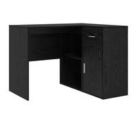 vidaXL Escritorio en Esquina Roble Negro 102x88x75 cm Madera de Calidad
