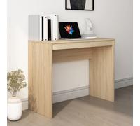 vidaXL Escritorio de madera contrachapada color roble 90x40x72 cm