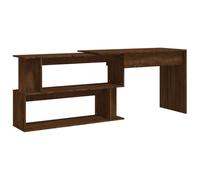 Vidaxl Escritorio Esquina Madera Contrachapada Color Roble 200x50x76cm