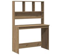 vidaXL Escritorio estantes Madera Roble artisian 102x45x148 cm