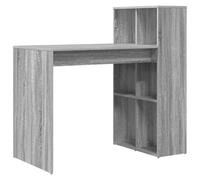vidaXL Escritorio Grey Sonoma Madera de ingeniería, Laminado Mediano