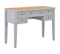 Escritorio de madera gris 109,5x45x77,5 cm