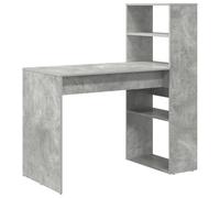 vidaXL Escritorio Gris Concreto 113x54x120 cm Madera Elaborada