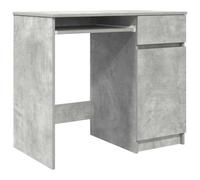 vidaXL Escritorio Gris hormigón 86x49x76 cm Madera de ingeniería