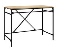 Escritorio hierro madera contrachapada roble Sonoma 100x50x75cm