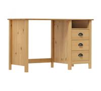 VidaXL Escritorio Hill Range con 3 Cajones Madera de Pino 120x50x74cm Marrón