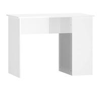 vidaXL Escritorio Madera contrachapada Blanco Brillante 100x55x75 cm, Escritorio de Oficina, Mesa de Estudio, Muebles de Oficina de casa