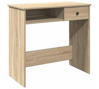 vidaXL Escritorio Madera contrachapada Color Roble Sonoma 80x40x75 cm