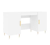 vidaXL Escritorio Madera de ingeniería Blanco 140x50x75 cm