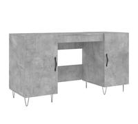 vidaXL Escritorio Madera de ingeniería Gris hormigón 140x50x75 cm