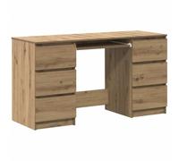 vidaXL Escritorio Madera de ingeniería Roble Artisan 140x50x77 cm
