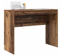 vidaXL Escritorio Rústico con Cajón de Almacenamiento | Madera Sólida Recuperada Tamaño Compacto 100 x 40 x 76 cm Ideal para Uso en Oficina o Estudio Mueble Minimalista Pequeño