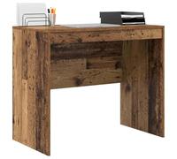 vidaXL Escritorio de Escritura Moderno con Cajón de Almacenamiento | Madera Vieja Sólida Recuperada Tamaño Compacto 90 X 50 76 cm Ideal para Uso en Casa y Oficina Mesa Rústica Marrón