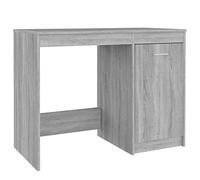vidaXL Escritorio Mesa de Consola Pasillo Oficina Vestíbulo Ordenador Despacho Estudio Lectura Auxiliar Madera Contrachapada Gris Sonoma 100x50x76 cm