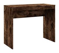 vidaXL Escritorio Mesa de Consola Pasillo Oficina Vestíbulo Ordenador Despacho Estudio Lectura Auxiliar Madera Contrachapada Roble Ahumado 90x40x72 cm