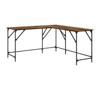 vidaXL Escritorio, Mesa de Estudio, Escritorio para Ordenador Documentos, Mueble para Oficina Despacho, Madera de Ingeniería Roble Ahumado