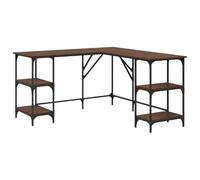 vidaXL Escritorio, Mesa de Estudio, Escritorio para Ordenador Documentos, Mueble para Oficina Despacho, Madera de Ingeniería Roble Marrón