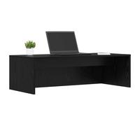 vidaXL Escritorio Montado en la Pared Roble Negro 100 x 45 x 30 cm, Escritorio Flotante Rectangular Moderno, Mesa de Madera Resistente, un Espacio de Trabajo Estiloso y Compacto