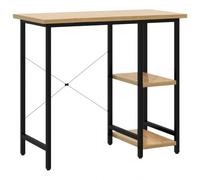 VidaXL Escritorio para Ordenador MDF 80x40x72cm Negro/Roble