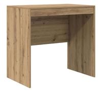 vidaXL Escritorio de Roble | Madera Compacta 80 X 50 76 cm Ideal para Uso en Casa y Oficina. Escritura Estudio Pequeño Minimalista Duradero