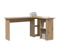 vidaXL Escritorio Roble Artisan 142 x 102 x 73 cm Madera de ingeniería | Este escritorio tiene un montón de espacio para que todo esté en orden,