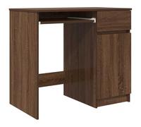 vidaXL Escritorio Roble marrón 86x49x76 cm Madera de ingeniería, Escritorio de Oficina, Escritorio de Estudio, Escritorio de Trabajo