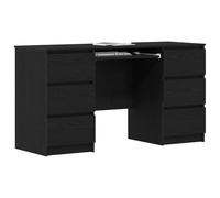 vidaXL Mesas 2 pcs Roble Negro 140x50x76 cm Madera Elaborada