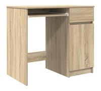 vidaXL Escritorio Roble Sonoma 86x49x76 cm Madera de ingeniería, Escritorio de Oficina, Escritorio de Estudio, Escritorio de Trabajo